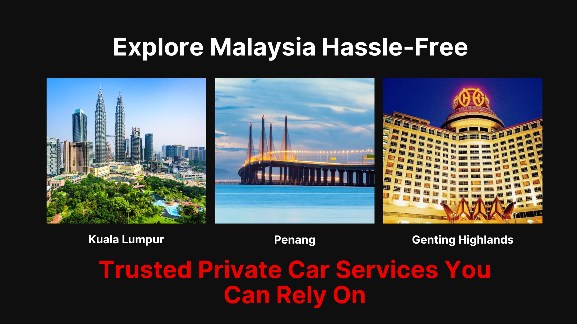 Explore Malaysia Hassle-Free Trusted Private Car Services You Can Rely On